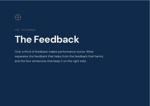 Cover of The Feedback